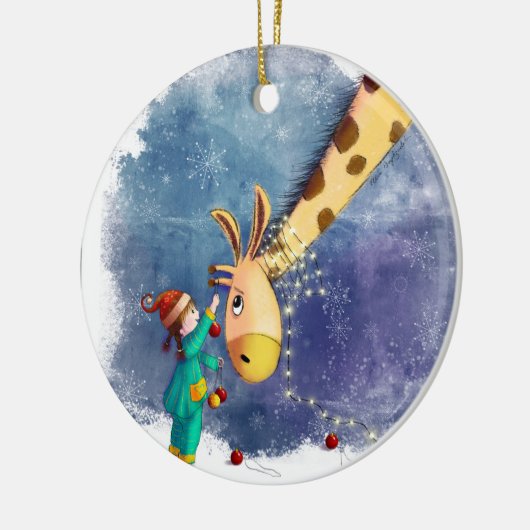 首を甲板で覆う セラミックオーナメント (左)