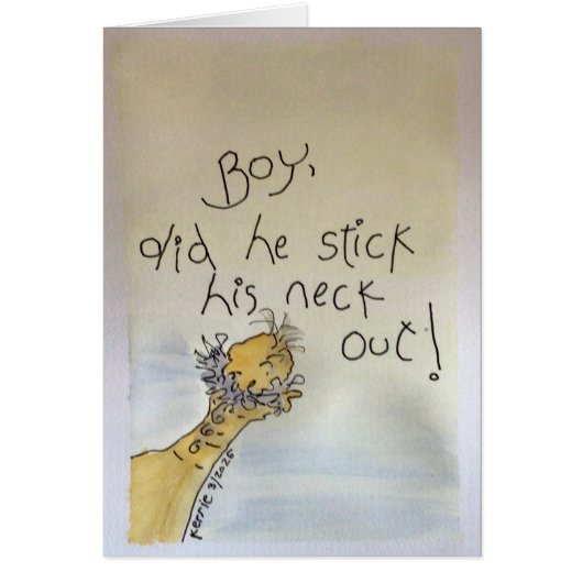 首を突き出した！ (正面)