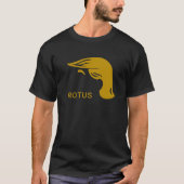 首吊りトランプ PedOTUS Tシャツ ゴールド (正面)