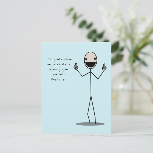 首尾よく狙いを定めたことおめでとう ポストカード (スタンド正面)