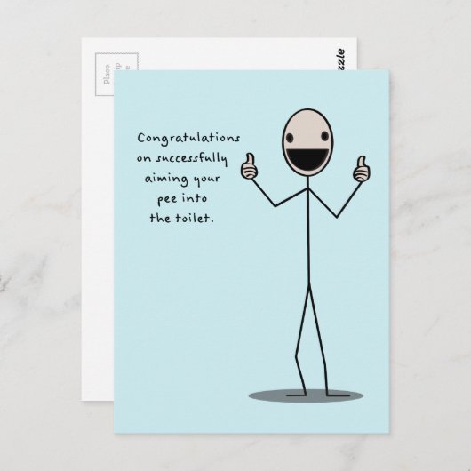 首尾よく狙いを定めたことおめでとう ポストカード (正面/裏面)