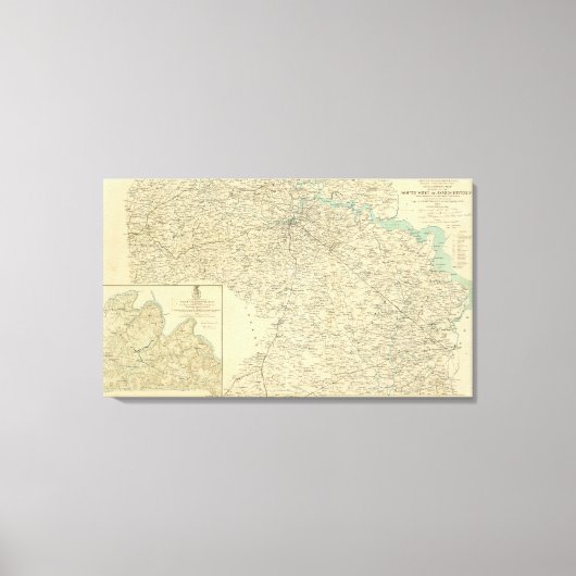 首相府の戦い キャンバスプリント (正面)