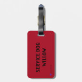 首輪のペット用旅行荷物タグ ラゲッジタグ (裏面縦)