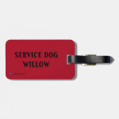 首輪のペット用旅行荷物タグ ラゲッジタグ (裏面横)