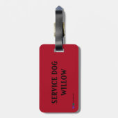 首輪のペット用旅行荷物タグ ラゲッジタグ (裏面縦)