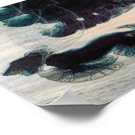 首輪の犬のヴィンテージ・アート・ポスター ポスター (角)