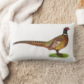 首輪キジのオンドリ ランバークッション (ブランケット)