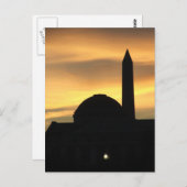 首都の夕焼け ポストカード (正面/裏面)