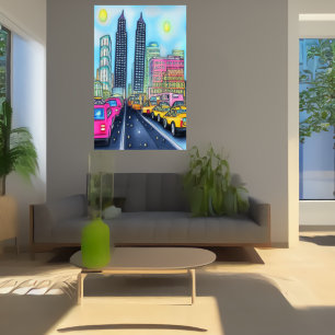 首都への道   AIアートポスター ポスター