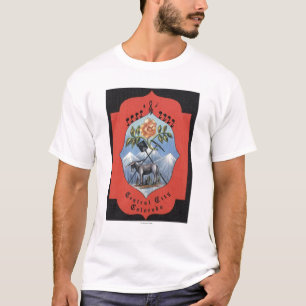 首都圏の中心都市、コロラド州-公式都市シールの眺め Tシャツ