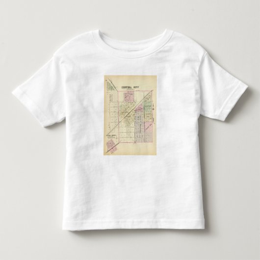 首都圏の中心都市、ネブラスカ トドラーTシャツ (正面)