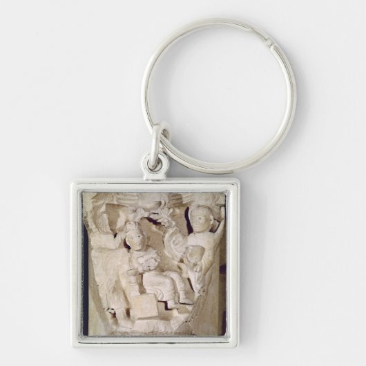 首都描写するレリーフ、浮き彫り キーホルダー (正面)