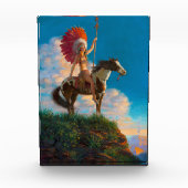 首長女性先住民アメリカのインドのチーフ フォトブロック (正面)