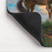 首長女性先住民アメリカのインドのチーフ マウスパッド (コーナー)