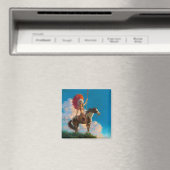 首長女性先住民アメリカのインドのチーフ マグネット (インサイチュ (食洗機))