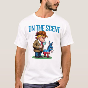 香おもしろいりの政治探偵漫画 Tシャツ