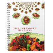 香りいっぱいの人生:ポプリのメッセージに勇気を貰う ノートブック (正面)