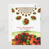 香りいっぱいの人生：ポプリのメッセージに勇気を貰う ポストカード (正面/裏面)