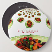 香りいっぱいの人生:ポプリのメッセージに勇気を貰う 缶バッジ (正面&裏面)