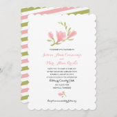 香りのあるフリージアの花びら | ウェディング 招待状 (正面/裏面)