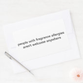 香りアレルギーのシール 長方形シール (封筒)