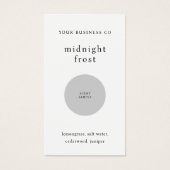 香りサンプル香りテスターホワイトQRコードカード (正面)