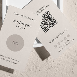 香りサンプル香りテスターBeige QRコードカード