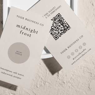 香りサンプル香りテスターBeige QRコードカード