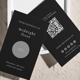 香りサンプル香り試験機ブラックQRコードカード