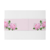 香りピンクローズ結婚式招待状ベリーバンド 招待状ベリーバンド (裏面例)