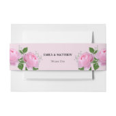 香りピンクローズ結婚式招待状ベリーバンド 招待状ベリーバンド (正面例)