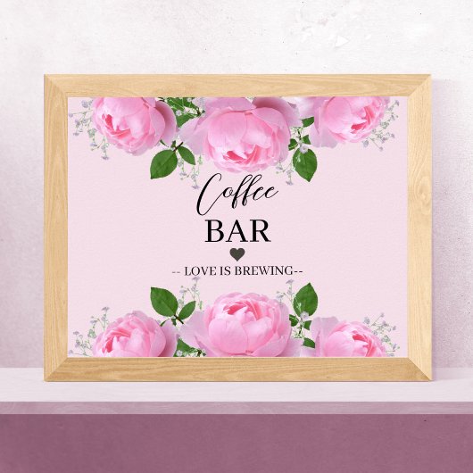 香りピンクローゼコーヒーバー ポスター