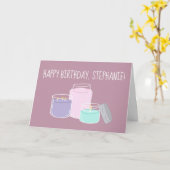 香り付きキャンドルイラストレーション誕生日 カード (黄色い花)