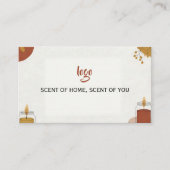 香り付きキャンドルビジネスカード 名刺 (正面)