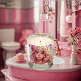 香り付き瓶キャンドル