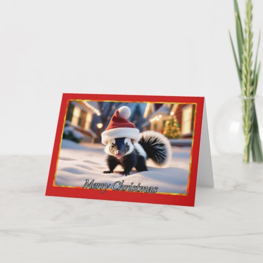 香り漂うホリデースカンククリスマスカード カード (正面)