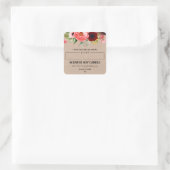 香り空白の付き大豆キャンドルラベル スクエアシール (バッグ)