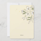 香り高いジャスミン招待状 招待状 (裏面)