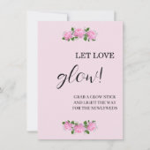 香り高いピンクのバラがグローのサイン結婚を愛する (正面)