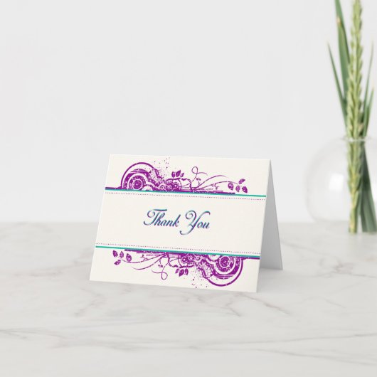 香り - アート 感謝カード (正面)