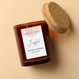 香エレガントり付きキャンドルラベル フードラベル