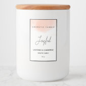 香エレガントり付きキャンドルラベル フードラベル (正面)