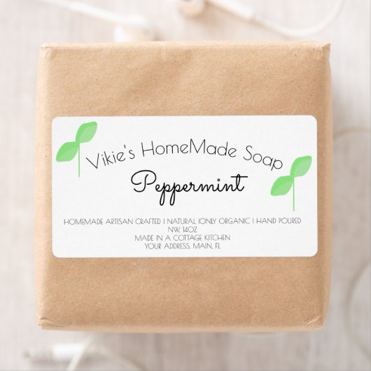 香オーガニックり石けんビジネスアートラベル ラベル (インサイチュ)