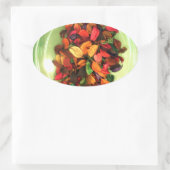 香カラフルり漂うディスプレイ 楕円形シール (バッグ)