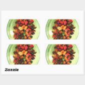 香カラフルり漂うディスプレイ 長方形シール (シート)