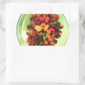 香カラフルり漂うディスプレイ 長方形シール (バッグ)