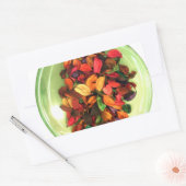 香カラフルり漂うディスプレイ 長方形シール (封筒)