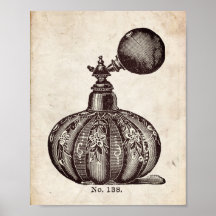 香ビクトリアン水ボトルイラストレーション