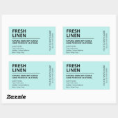 香モダンり青い大豆キャンドルラベル 長方形シール (シート)