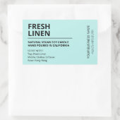 香モダンり青い大豆キャンドルラベル 長方形シール (バッグ)